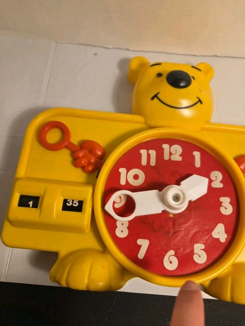Vintage Sears Winnie the Pooh Animal Time Animated Bear Clock